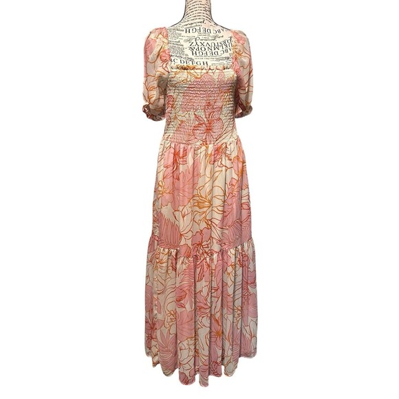 Women's Patrons of Peace Floral Maxi Dress Size M Whimsical Fairy Romantic Boho - Picture 1 of 7